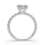 Renata Round Cut Solitaire Rope Engagement Ring Setting - Nivetta